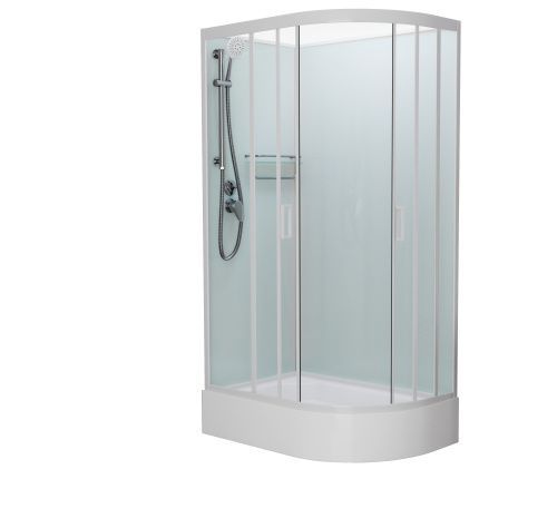 Душевая кабина Frank 128009 120х80 асимметричная без крыши ориентация левая