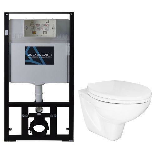 Комплект унитаз с инсталляцией  Azario  AZ-8010-1000+PR1100N