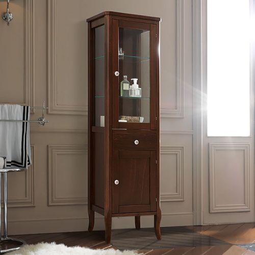 Шкаф-пенал Kerasan Retro 731540-dx 50х160 напольный цвет коричневый