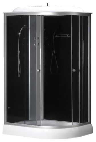 Душевая кабина Loranto CS-66121L G 120 120х80 асимметричная с крышей ориентация левая
