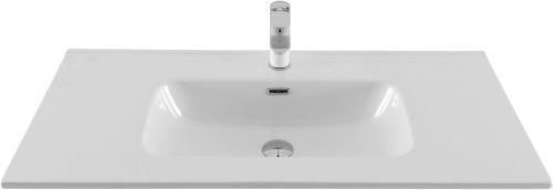 Раковина керамическая Allen Brau Glority 1.35009.20 100х50 полувстраиваемая цвет белый 1 отверстие под смеситель