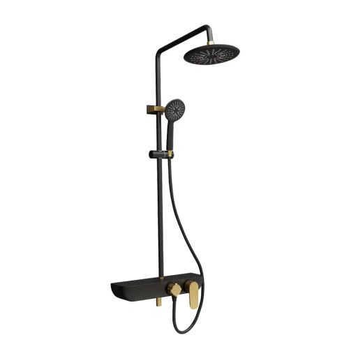 Душевая стойка Fixsen FX-9200B настенная цвет черный