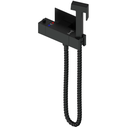Гигиенический душ со смесителем Wonzon & Woghand WW-88819903-MB черный с термостатом