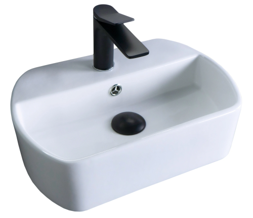 Раковина керамическая Gid Suspendido 61108 40х30 подвесная цвет белый 1 отверстие под смеситель