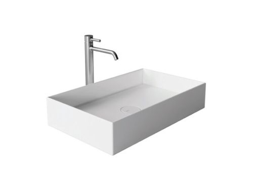 Раковина керамическая Alice Hide 31130109 60х40 накладная цвет белый без отверстий под смеситель