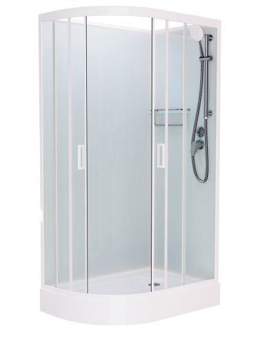 Душевая кабина Frank 418019 100х80 асимметричная без крыши ориентация правая