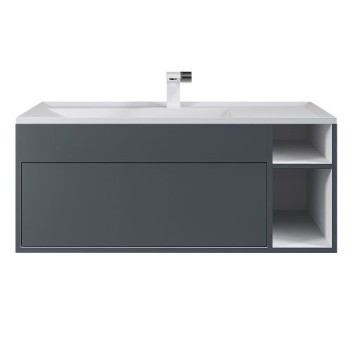 Тумба с раковиной Uperwood Lotus Premium 39340207465 100х50 цвет серый