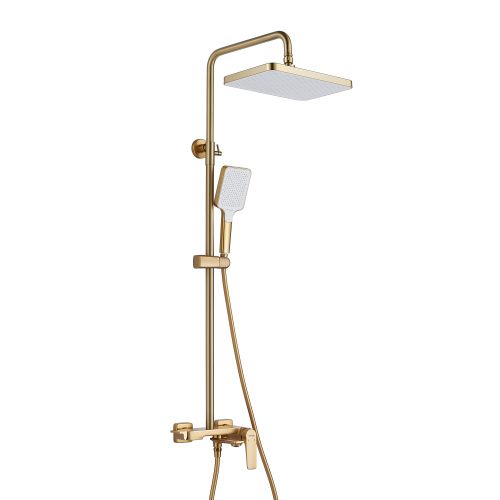 Душевая стойка Shevanik S4226G настенная цвет золото
