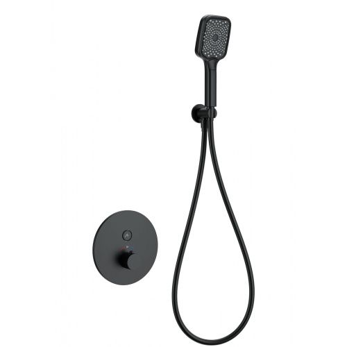 Смеситель для душа Wonzon & Woghand WW-D1017-A-MB встраиваемый в стену черный с термостатом