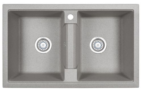 Кухонная мойка Granula 8101, БАЗАЛЬТ 80х50 цвет серый поверхность матовая