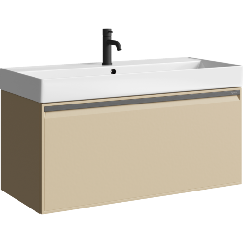 Тумба под раковину Aqwella Y PUR0110KS 100х40 подвесная цвет бежевый
