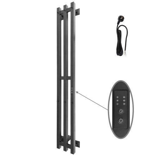 Полотенцесушитель электрический Altasan АргоПроф АргоПроф12017ЧМ 15х120 черный