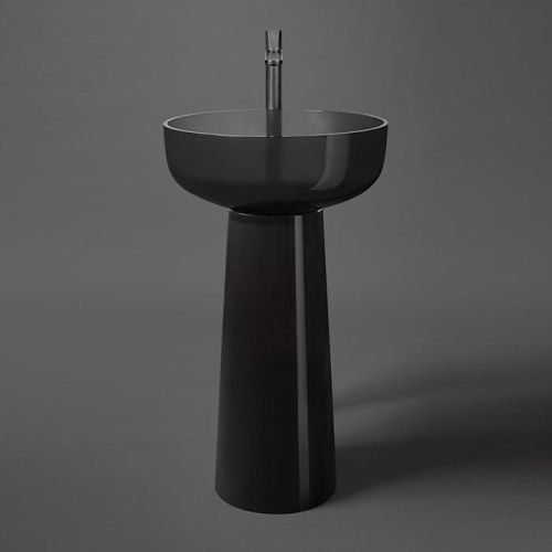 Раковина из искусственного камня Antonio Lupi Albume ALBUME10 Fume/cr 50 см напольная цвет серый без отверстий под смеситель