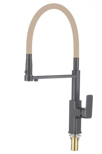 Смеситель для кухни Savol S-L1808Q-12 на столешницу графит