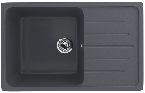 Кухонная мойка Ulgran Classic U-400-343 75х50 цвет серый