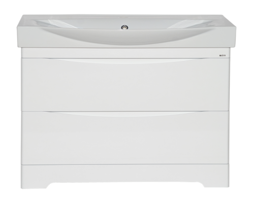 Тумба под раковину Misty Элвис П-Элв01105-0112Я 100х40 напольная цвет белый