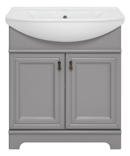 Тумба под раковину Misty Лувр П-Лвр01075-502 70х30 напольная цвет серый