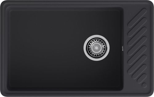 Кухонная мойка Granfest Quarz 51 черный 75х50 цвет черный поверхность матовая