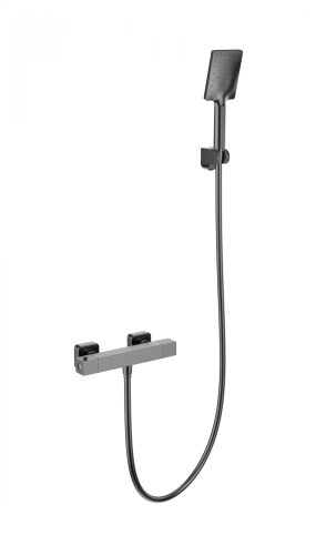 Смеситель для душа Wonzon & Woghand Stay WW-B2062-A-BGG настенный серый с термостатом