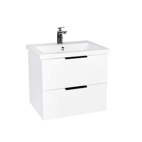 Тумба под раковину Viant Берлин VBER60MDBEL-T2YP 60х40 подвесная цвет белый