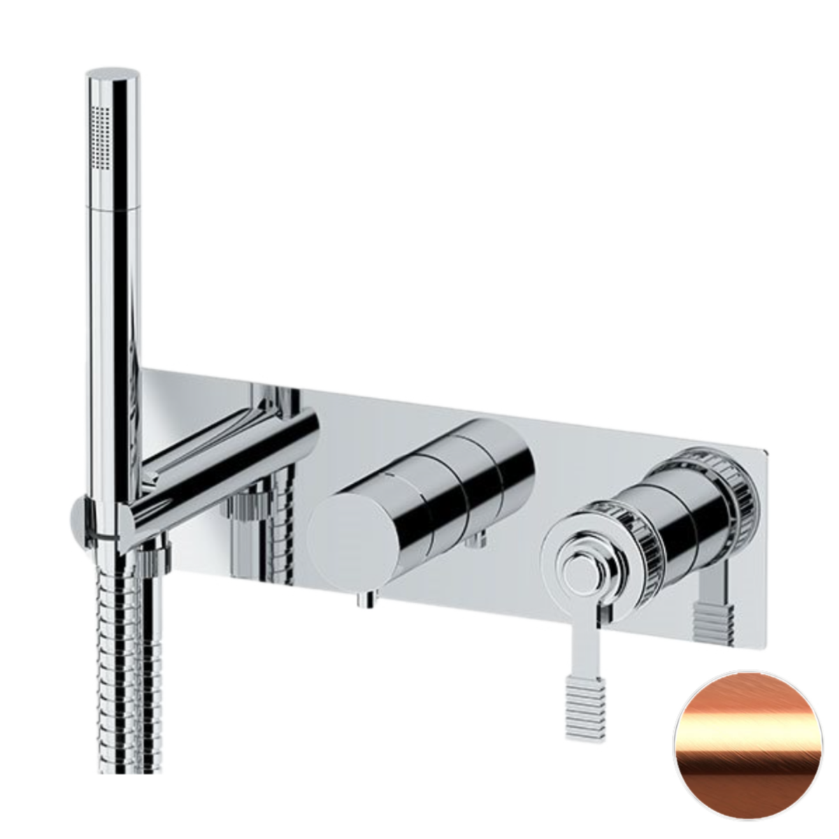 Смеситель для душа Remer Atelier AL97D3RP встраиваемый в стену медь