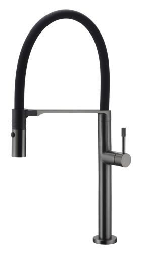 Смеситель для кухни Boheme Uno 114-GM на мойку серый