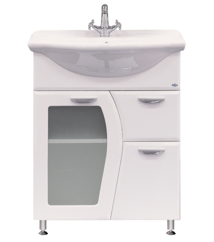 Тумба под раковину Misty Дрея Э-Дре01065-011Я 60х30 напольная цвет белый