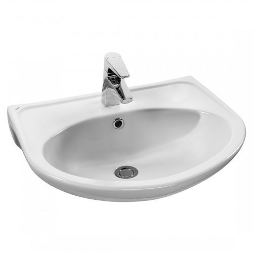 Раковина из сантехнического фарфора Santek Бореаль 1WH110484 60х50 подвесная цвет белый