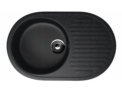 Кухонная мойка Ulgran Classic U-107-308 75х45 цвет черный