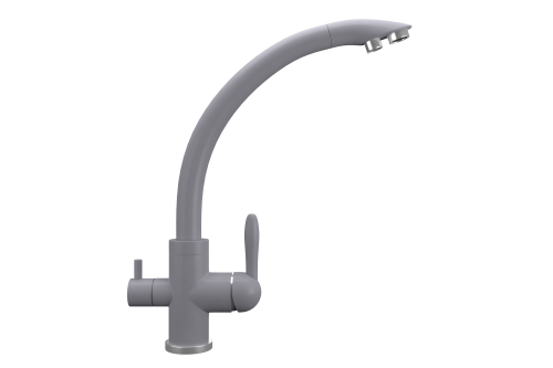 Смеситель для кухни Ulgran Quartz UQ-022-05 на мойку серый