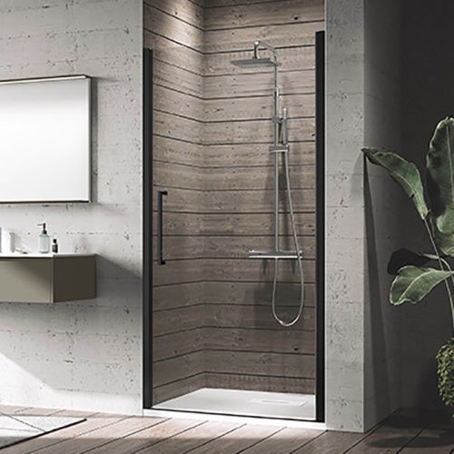 Душевая дверь Novellini Young Y21B87-1H 85х200 стекло прозрачное профиль черный