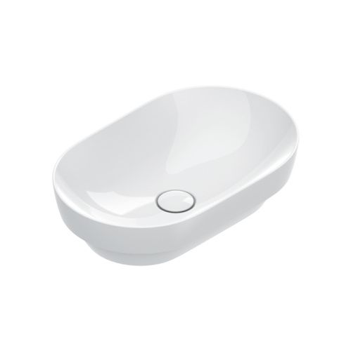 Раковина керамическая Catalano Sfera 524550001 60 см полувстраиваемая цвет белый без отверстий под смеситель