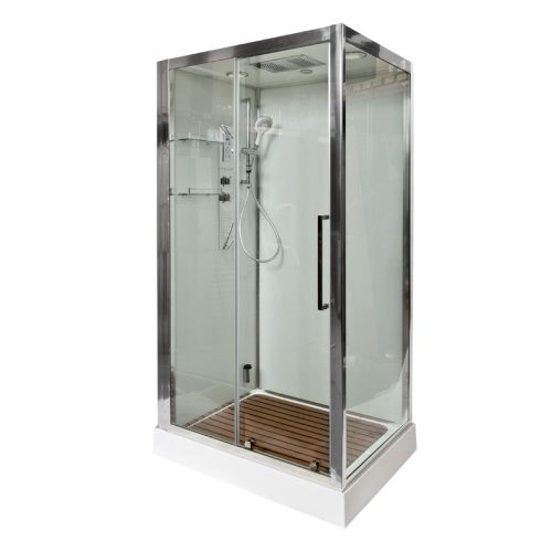 Душевая кабина AvaCan Z120STEAM 120х90 прямоугольная с крышей ориентация универсальная