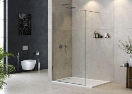 Душевая перегородка Cezares LIBERTA LIBERTA-L-1-120-C-Cr 120х195 стекло прозрачное профиль хром глянцевый