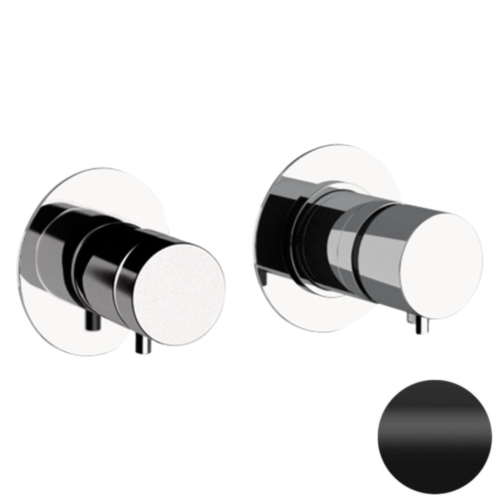 Смеситель для душа Daniel Tokyo TXT62515 встраиваемый в стену черный с термостатом