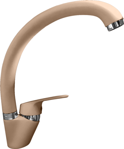 Смеситель для кухни Granfest 3323 топаз на мойку бежевый