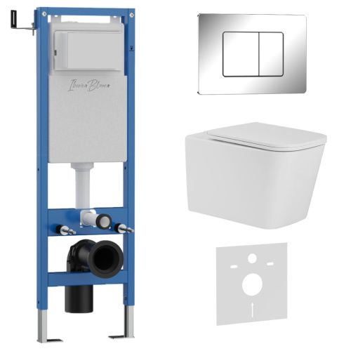 Комплект унитаз с инталляцией и клавишей смыва Iberica Blanca TOLEDO ALTO IB.001M.TLA.231.1131