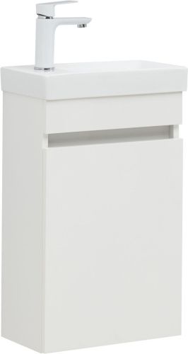 Тумба под раковину Aquanet Вега 00329129 40х20 подвесная цвет белый