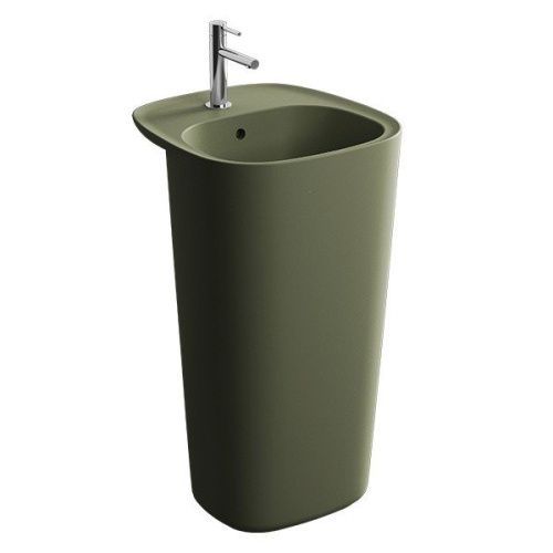 Раковина керамическая Vitra Memoria 7814B475-0001 50х50 напольная цвет зеленый