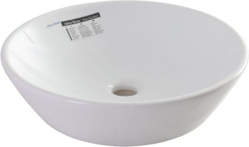 Раковина керамическая Allen Brau Fantasy 4.11019.20 50х50 накладная цвет белый без отверстий под смеситель