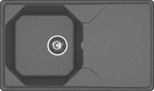 Кухонная мойка Granfest Unique U-840L графит 85х50 цвет серый поверхность матовая