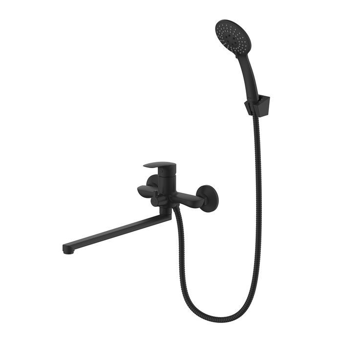 Смеситель для ванны Milardo Rora RORBL00M10 настенный черный