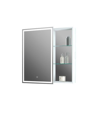 Зеркало-шкаф Continent Aperio МВК006 80х80 подвесной цвет белый