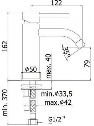 Смеситель Paffoni Light LIG071NKNSP на раковину никель - фото 2