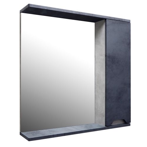 Зеркало-шкаф Loranto Florena CS00090037 70х60 подвесной цвет серый