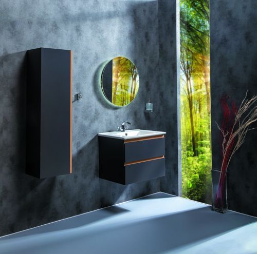 Шкаф-пенал Armadi Art Capolda 849-120-A 40х120 подвесной цвет серый