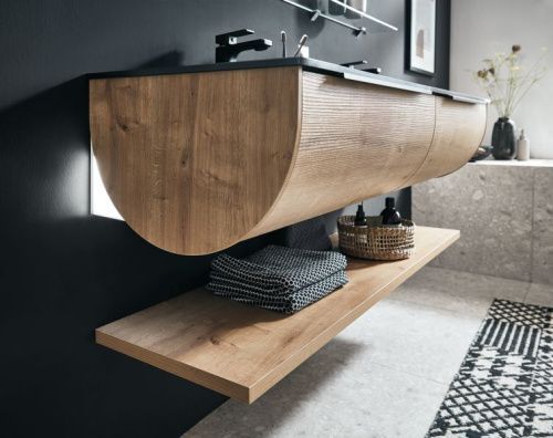 Столешница Puris Rounds AUW401228(777/177) 120х50 подвесная цвет серый