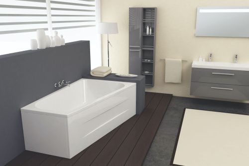 Ванна акриловая Kolpa-San BEATRICE 7710409 170х110 угловая асимметричная без каркаса