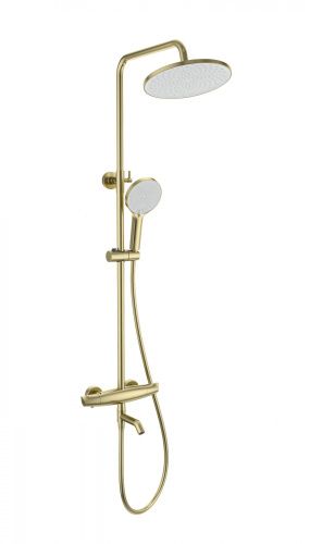 Душевая стойка Wonzon & Woghand Capsule WW-B3031-A2-BG настенная цвет золото с термостатом