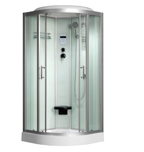 Душевая кабина Frank 20175394 100х100 четверть круга с крышей ориентация универсальная